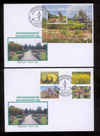Transnistria 2021 Flowers Botanical Garden Red Book 2FDC - Moldavië