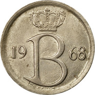 Monnaie, Belgique, 25 Centimes, 1968, Bruxelles, TTB, Copper-nickel, KM:154.1 - 25 Cents