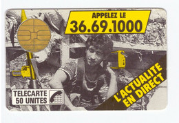 France Télécarte Phonecard 1987 F2 BUL1 Journal Téléphoné 36.69.1000 - 1987