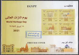 EGYPTE   2021      Premier Jour - Cartas & Documentos