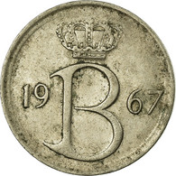 Monnaie, Belgique, 25 Centimes, 1967, Bruxelles, TTB, Copper-nickel, KM:154.1 - 25 Cent
