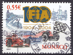 Monaco, 2005, Centenaire De La Fondation De La Fédération Internationale De L'Automobile FiA, 0,55 Eur ⊚ - Used Stamps