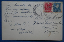 AA9 BRESIL BELLE CARTE  1957 RIO DE JANEIRO POUR   PARIS  + AFFRANCH. INTERESSANT - Storia Postale