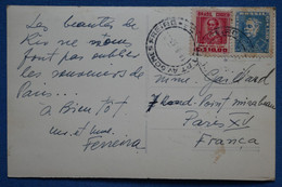 AA9 BRESIL BELLE CARTE  1957 RIO DE JANEIRO POUR   PARIS  + AFFRANCH. INTERESSANT - Covers & Documents