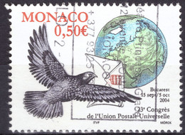Monaco, 2004, 23e Congrès De L'Union Postale Universelle UPU, Bucarest, 0,50 Eur ⊚ - Oblitérés