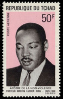 Chad 1969 MNH, Martin Luther, NOBEL PEACE Prize, Human Rights Activist - Martin Luther King