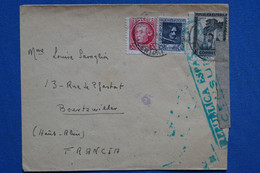 AA9  ESPANA  BELLE LETTRE CENSUREE  1930 POUR BOURTZVILLER FRANCIA   + AFFRANCH. INTERESSANT - Republicans Censor Marks