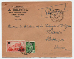 REUNION - SAINT DENIS - PHARMACIE BERTIL  / 1952 LETTRE AVION ==> FRANCE (ref 8552i) - Briefe U. Dokumente