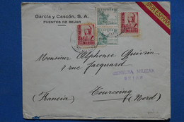 AA9  ESPANA BELLE LETTRE CENSUREE  BEJAR 1964 FUENTES  POUR TOURCOING FRANCE  + AFFRANCH. INTERESSANT - Bolli Di Censura Nazionalista