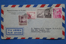 AA9 MAROC  ESPANA BELLE LETTRE   1964 TANGER   POUR BRUSSELS BELGICA  + AFFRANCH. INTERESSANT - Marocco Spagnolo