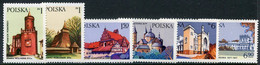 POLAND 1977 Historic Buildings MNH / **.  Michel 2531-36 - Unused Stamps