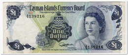 CAYMAN ISLANDS,1 DOLLAR,L.1974 (1985)P.5b,VF - Other - America