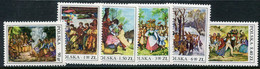 POLAND 1977 Folk Customs MNH / **.  Michel 2509-14 - Unused Stamps