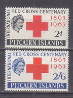 P3885 - BRITISH COLONIES PITCAIRN Yv N°36/37 * CROIX ROUGE - Pitcairn Islands