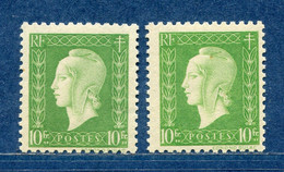 ⭐ France - Variété - YT N° 698 - Couleurs - Pétouilles - Neuf Sans Charnière - 1945 ⭐ - Ongebruikt