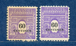 ⭐ France - Variété - YT N° 705 - Couleurs - Pétouilles - Neuf Sans Charnière - 1945 ⭐ - Unused Stamps