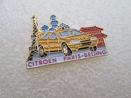 PIN'S   CITROEN  ZX     RALLYE   PARIS PEKIN - Citroën