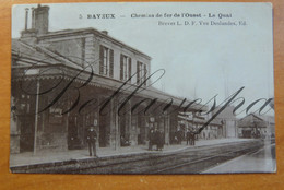 Bayeux Chemins De Fer De L'Ouest Le Quai. -Station . Railway.n°5 - Bayeux