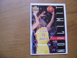 1995 Carte Basketball Panini MARC M'BAHIA No Limit FFBB Basket - Other & Unclassified