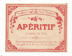 étiquette , Alcool , Apéritif à Base De Vin - Sonstige & Ohne Zuordnung