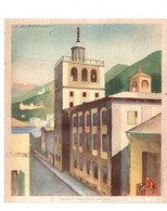 13868"M.DUDOVICH-SONDRIO-PALAZZO DEL GOVERNO-RITAGLIO DA VECCHIO CALENDARIO"Cm.23X21-IST.GEOGR. DE AGOSTINI-NO. - Other & Unclassified