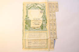 1 Obligation - Emprunt Municipal De 1876 - VILLE DE PARIS - Sonstige & Ohne Zuordnung