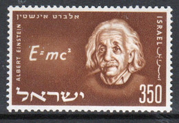 Israel 1956  Commemoration Of Einstein 350pr Single Stamp In Mounted Mint - Neufs (sans Tabs)