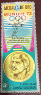 Equitorial Guinea 1972 Olympic Medalists - Munich, Germany Mark Spitz 3p - Used - Equatorial Guinea