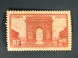 Timbre France Yvert No 258 Arc De Triomphe Neuf ** 1929 - Unused Stamps