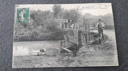 Cp 89 Yonne  = TREIGNY  Le Pont Des Canards Et L Abrevoir = - Treigny