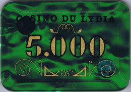 Y/ France / Casino Chip Plaque 5000 Casino Du Lydia / @ Steevbe - Casino
