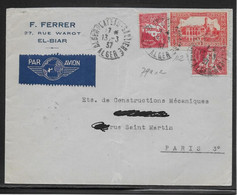 Algérie - Alger Plateau Saulière - Lettre - Covers & Documents