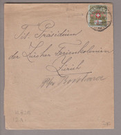 CH Portofreiheit Zu#3A 3Rp. Kl#215 Basel 1918-02-15 Streifband Ferienversorgung Basel - Franchise