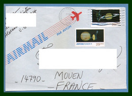 USA Space Jupiter + Saturn 1991 > France (Devant De Lettre) Espace - Noord-Amerika