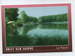 CPM  -  Bray Sur Somme (80340 - Picardie ) -  Vallée De La Haute Somme  - Pêche Sur La Vieille Somme- La Nature - Bray Sur Somme