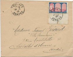 LETTRE AFFRANCHIE N° 263 BORD DE FEUILLE- CAD CHALLANS VENDEE 24-1-1930 - 1921-1960: Periodo Moderno