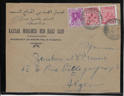 Algérie - Mansourah - Devant De Lettre - Brieven En Documenten