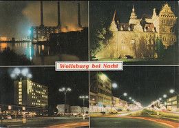 D-38440 Wolfsburg - Bei Nacht - Straßenansicht - VW Werk - Cars - VW Käfer - Wolfsburg