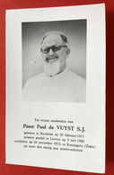 1972 - DECES - OVERLIJDEN - Priester PAUL DE VUYST - Borsbeke - Leuven - Kasangulu (Zaire) - Santini