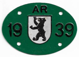 Velonummer Appenzell Ausserrhoden AR 39 - Plaques D'immatriculation