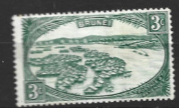 Brunei  1924   SG  63  3c Green  Mounted Mint - Brunei (...-1984)