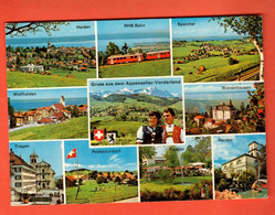 FQ-02 Gruss Aus Dem Appenzell-Vorderland Multiviews Mit Heiden U. Trogen . Gelaufen 1981 Gross Format - Heiden