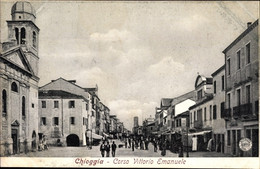 CPA Chioggia Veneto, Corso Vittorio Emanuele, Straßenpartie In Der Stadt - Sonstige