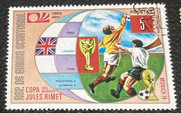 Equitorial Guinea 1973 Football World Cup - West Germany 1974 Airmail 5p - Used - Equatorial Guinea