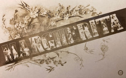 MARGHERITA - Carte Photo - Prénom Name - Art Nouveau Jugenstil - Nomi