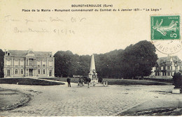 27 Bourgtheroulde Place De La Mairie 1914 Munument Combat Le Logis 4/01/1871 - Bourgtheroulde