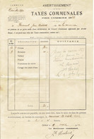 Avertissement Taxes Communales Sur Les Chiens... Commune De Ramillies Offus - Documents Historiques