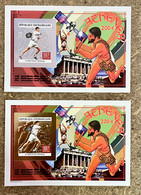Stamps Deluxes Blocs Olympic Games Tennis Athénes 2004 Gold & Silver Central Africa Imperf. - Summer 2004: Athens - Paralympic