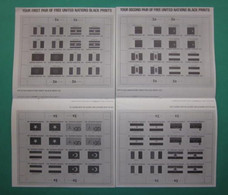 UNUSUAL AND RARELY OFFERED 1980 UNITED NATIONS FLAG SERIES, BLACK PRINTS. ( 02189 ) - Altri & Non Classificati