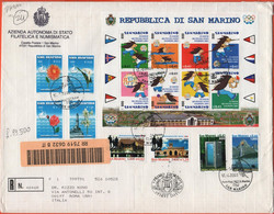 SAN MARINO - 2001 - Emigrazione Negli Usa + Euroflora + Europa Cept + BF73 9ª Edizione Dei Giochi Dei Piccoli Stati D'Eu - FDC